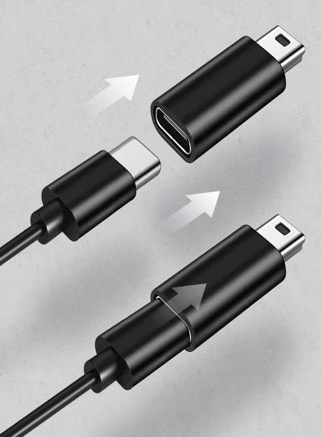 Accessonico 2Pack USB C to Mini USB Adapter, Type C Female to USB Mini Female Connector Replacement for GoPro Hero 3+, Dash Cam, GPS, Digital Camera, Charge Data Sync - Image 2